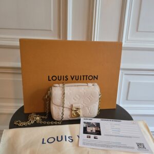 Louis Vuitton Micro Métis Empreinte Leder Beige